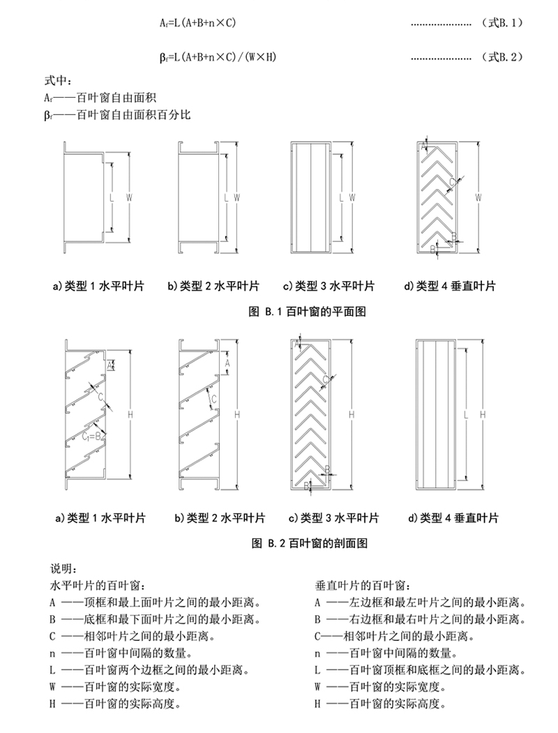 建筑百葉窗面積計算規則